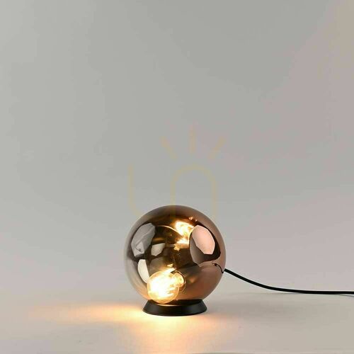 Jelölje be s.luce Orb asztali lámpa, 20 cm – rézszínű színátmenetes üveg