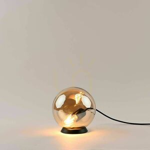 Asztali lámpa s.luce Orb füstös üveggömb 20 cm, E27, dimmelhető small 7