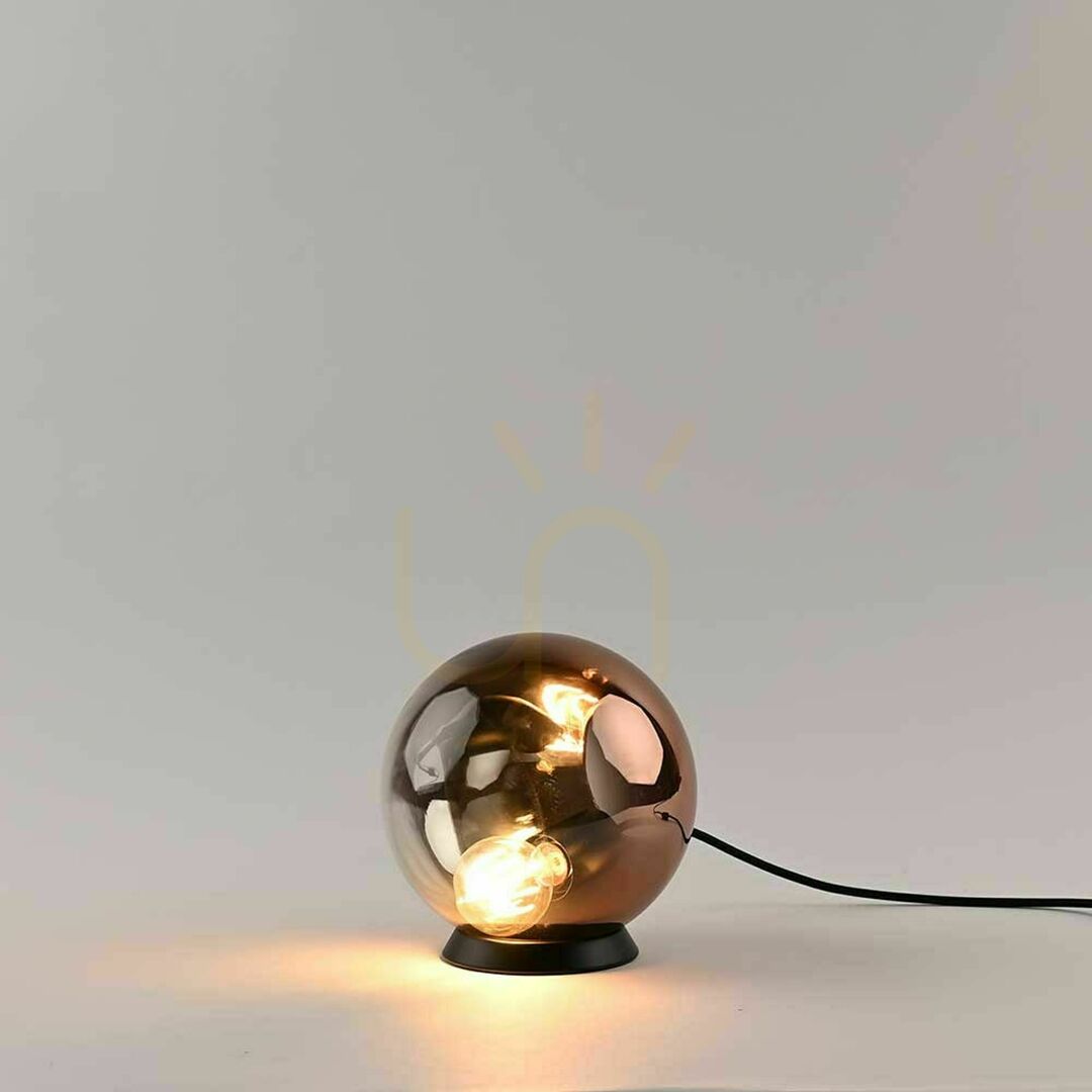 Kilátás Asztali lámpa s.luce Orb üveggömb barna 30 cm Asztali lámpa s.luce Orb üveggömb barna 30 cm