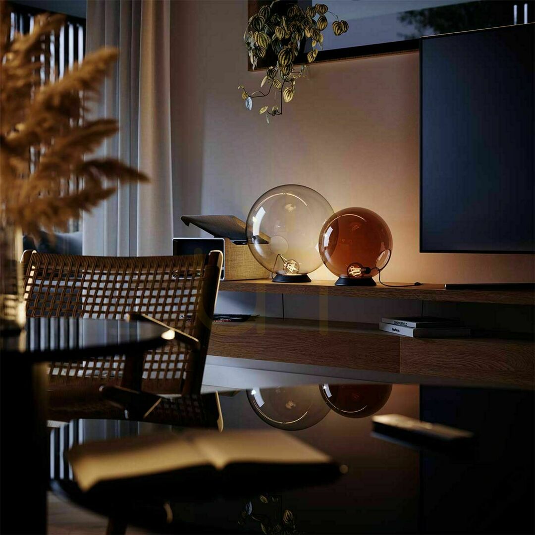 Előnézet Asztali lámpa s.luce Orb fehér üveggömb 40 cm E27 dimmelhető Asztali lámpa s.luce Orb fehér üveggömb 40 cm E27 dimmelhető