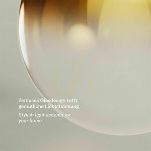 Asztali lámpa s.luce Orb Axis aranysárga üveg 20 cm small 2