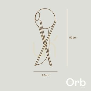 s.luce Orb Axis fehér-arany üveg asztali lámpa, 20 cm, E27 13 s.luce Orb Axis fehér-arany üveg asztali lámpa, 20 cm, E27 small 13