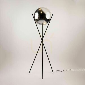 Állólámpa s.luce Orb Axis fekete üveggömb, 160 cm, E27, modern 10 Állólámpa s.luce Orb Axis fekete üveggömb, 160 cm, E27, modern small 10