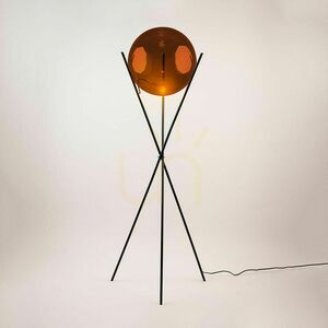 Állólámpa s.luce Orb Axis fekete üveggömb, 160 cm, E27, modern 12 Állólámpa s.luce Orb Axis fekete üveggömb, 160 cm, E27, modern small 12