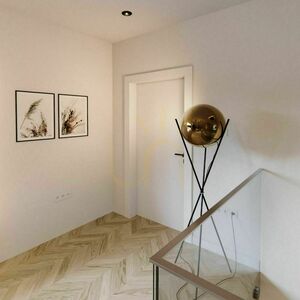 Állólámpa s.luce Orb Axis fekete üveggömb, 160 cm, E27, modern 2 Állólámpa s.luce Orb Axis fekete üveggömb, 160 cm, E27, modern small 2