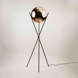 Állólámpa s.luce Orb Axis fekete üveggömb, 160 cm, E27, modern 5 Állólámpa s.luce Orb Axis fekete üveggömb, 160 cm, E27, modern small 5
