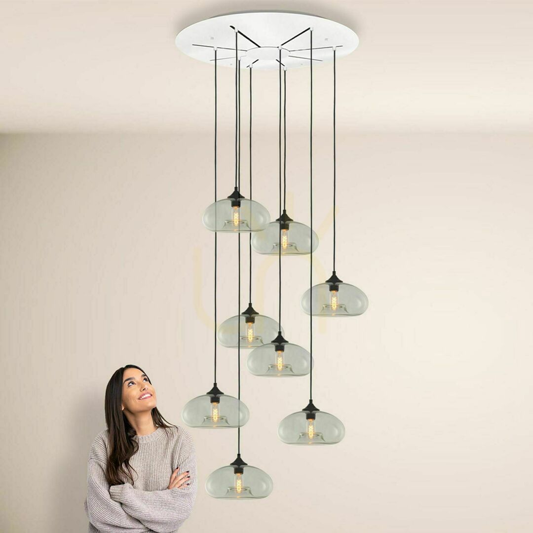 Kijelző Csillár s.luce Cruet XL 8-lámpás üveg függőlámpa Csillár s.luce Cruet XL 8-lámpás üveg függőlámpa