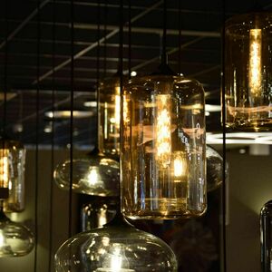 Csillár s.luce Cruet XL 8 lámpás füstös üveg függőlámpa small 2