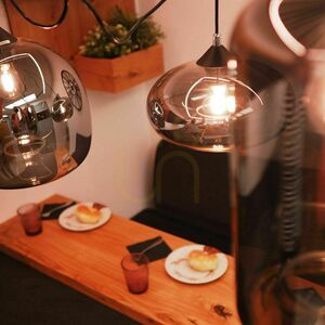 Csillár s.luce Cruet XL 8 lámpás borostyán üveg függőlámpa small 14