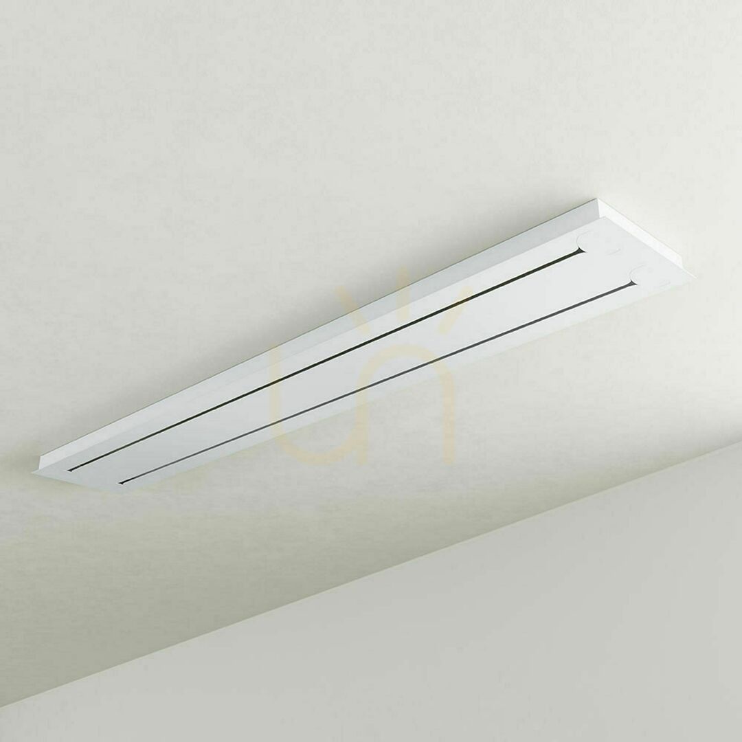 Előadás Mennyezeti lámpa s.luce Modular téglalap alakú fehér fém 160 cm Mennyezeti lámpa s.luce Modular téglalap alakú fehér fém 160 cm
