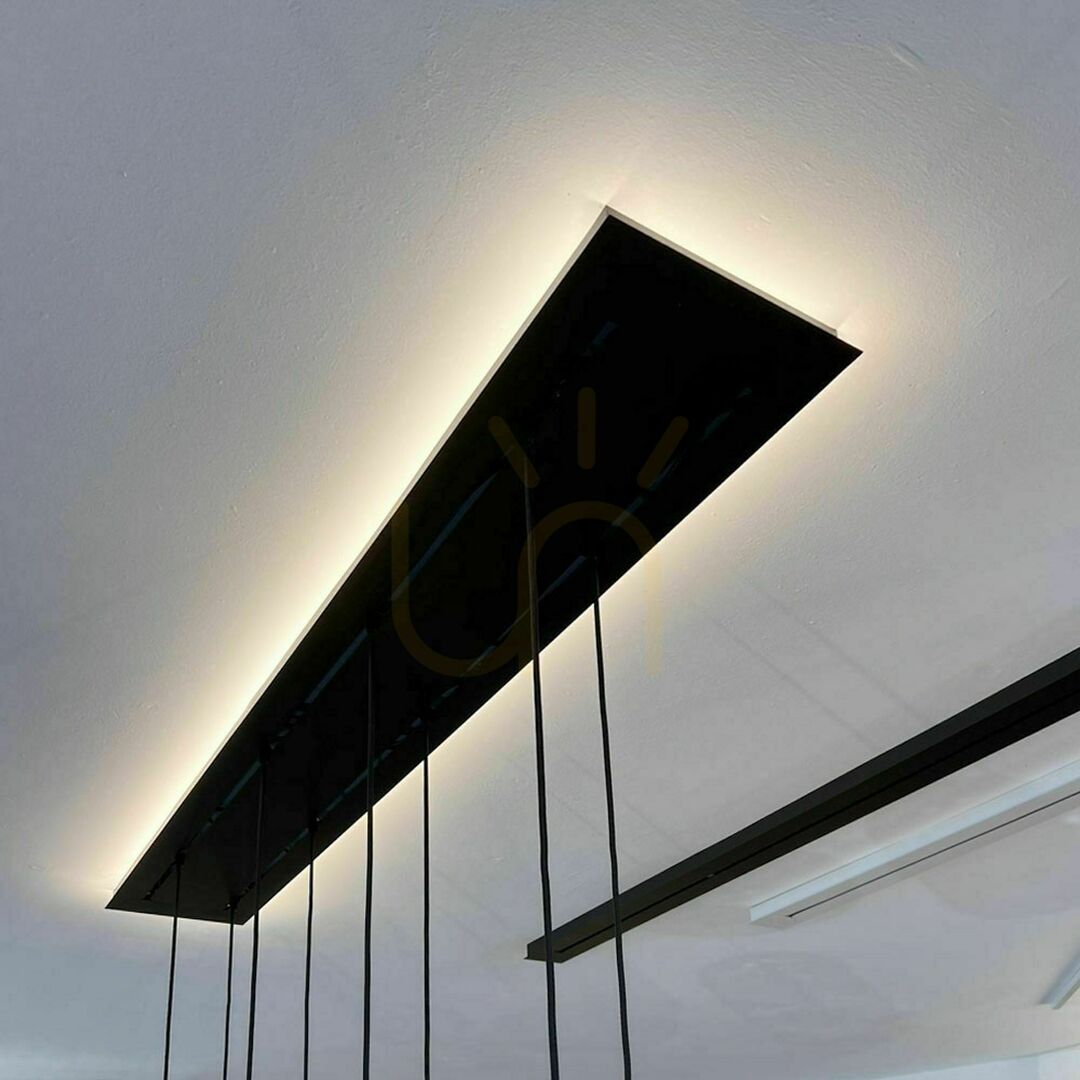 Kijelző Mennyezeti lámpa s.luce Modular téglalap alakú fehér fém 160 cm Mennyezeti lámpa s.luce Modular téglalap alakú fehér fém 160 cm
