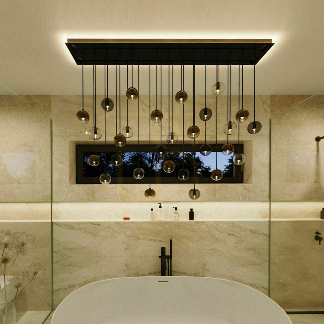 Előadás Mennyezeti lámpa s.luce Modular téglalap alakú fehér fém 160 cm Mennyezeti lámpa s.luce Modular téglalap alakú fehér fém 160 cm