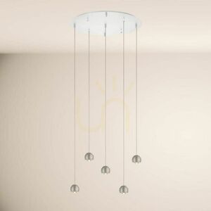 Csillár s.luce Beam LED 5-lámpás fekete modern 60 cm függesztett lámpa small 14