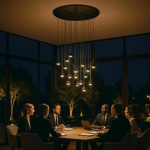 Csillár s.luce Beam XL LED galériavilágítás 16 izzós, ezüst, 80 cm small 3
