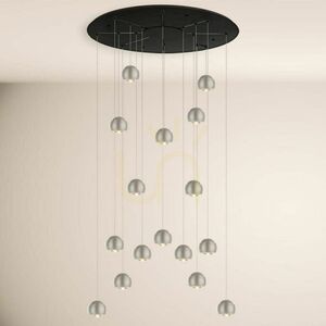 Csillár s.luce Beam XL LED galériavilágítás 16 izzós, ezüst, 80 cm small 9