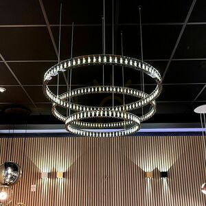 s.luce Atom Ring LED függőlámpa, 80 cm, fekete króm, 3000 K, fényerőszabályozható small 2