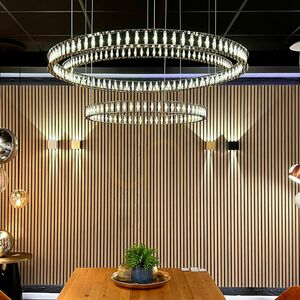 s.luce Atom Ring LED függőlámpa, 80 cm, fekete króm, 3000 K, fényerőszabályozható small 6