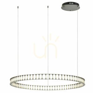 s.luce Atom Ring LED függőlámpa, 80 cm, fekete króm, 3000 K, fényerőszabályozható small 8