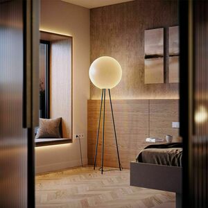 s.luce Orb tripodos állólámpa füstös üveggömbbel 160 cm 0 s.luce Orb tripodos állólámpa füstös üveggömbbel 160 cm small 0