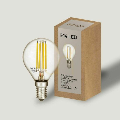 Jelölje be E14 LED izzó s.luce 2700 K 350 lm 4 W dimmelhető CRI 90