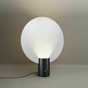 Asztali lámpa s.luce Cloud fekete fém Ø50 cm forgókapcsolóval small 14