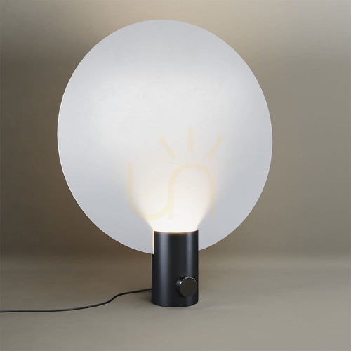 Jelölje be s.luce Cloud asztali lámpa fehér fém Ø 50 cm GU10 forgó fényerőszabályzóval