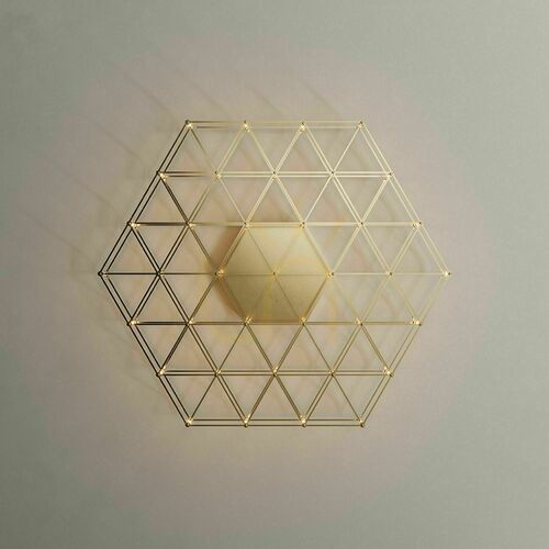 Jelölje be s.luce Atom LED mennyezeti és fali lámpa, aranyszínű, 60 cm, fényerő-szabályozható