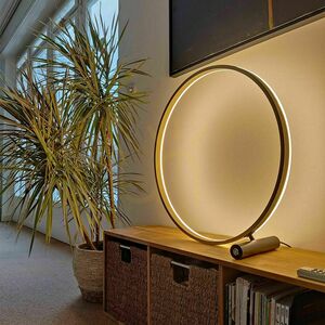 Asztali LED lámpa s.luce Ring ezüst 40 cm, érintő dimmeres small 11