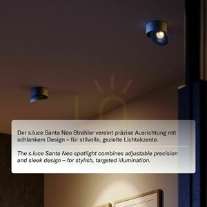 Állítható LED mennyezeti spotlámpa s.luce Santa Neo aranysárga 10,8 cm 11W dimmelhető small 6