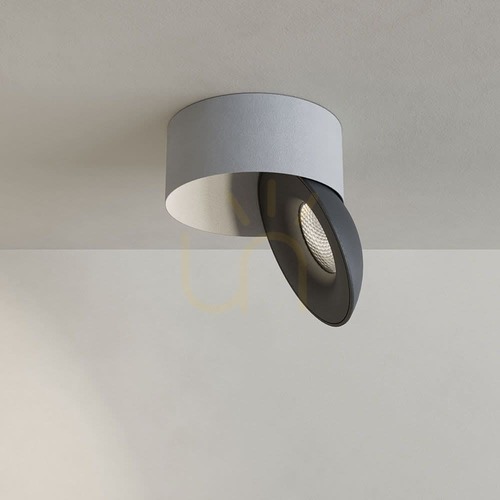 Jelölje be s.luce Santa Neo LED mennyezeti spotlámpa, fehér-fekete, felületre szerelhető, 11W 4000K 840 lm, dimmelhető