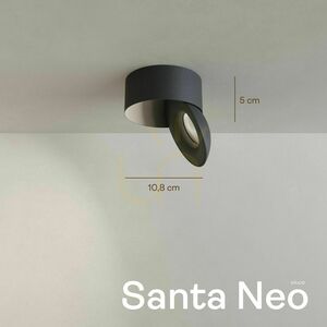 Állítható LED mennyezeti spotlámpa s.luce Santa Neo fekete 11W 4000K 840lm 2 Állítható LED mennyezeti spotlámpa s.luce Santa Neo fekete 11W 4000K 840lm small 2