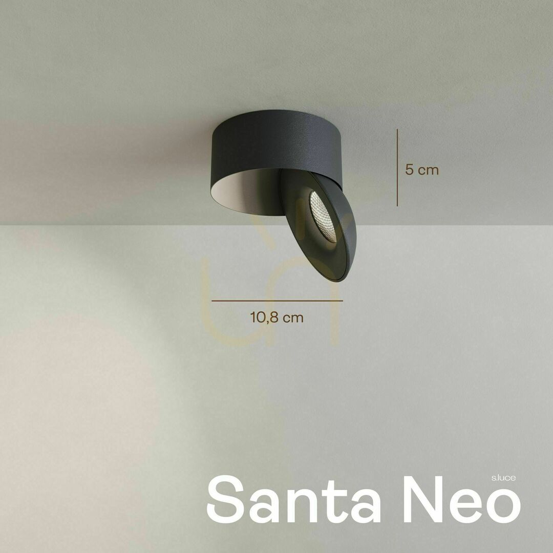 Előnézet Mennyezeti spotlámpa s.luce Santa Neo LED aranysárga 10,8 cm 11W dimmelhető Mennyezeti spotlámpa s.luce Santa Neo LED aranysárga 10,8 cm 11W dimmelhető
