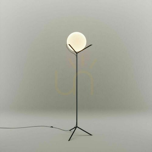 Jelölje be s.luce Orb Poseidon állólámpa fehér üveggömb Ø30 cm, 170 cm, E27