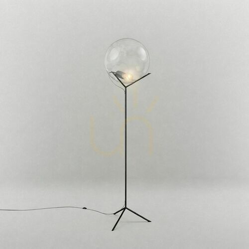 Jelölje be Állólámpa s.luce Orb üveggömb 40 cm átlátszó 175 cm