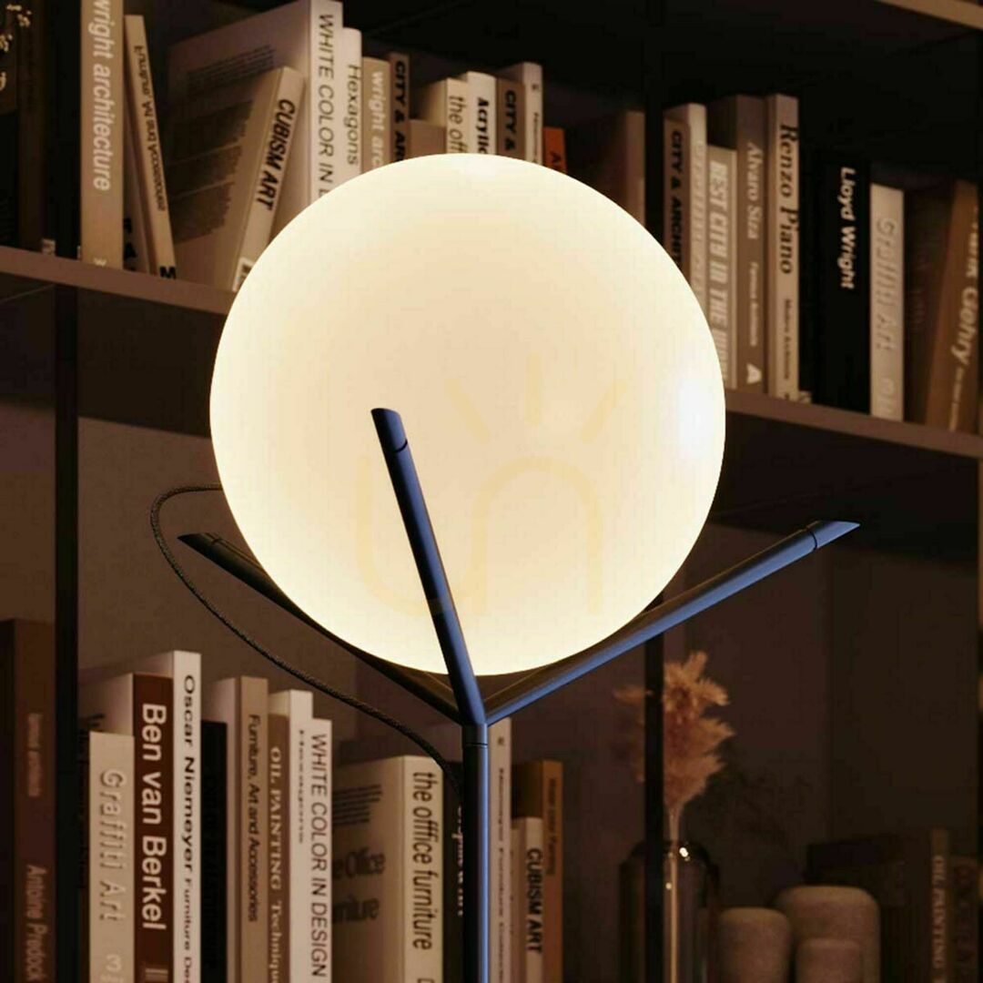 Kilátás s.luce Orb állólámpa üveggömb 50 cm átlátszó E27, modern s.luce Orb állólámpa üveggömb 50 cm átlátszó E27, modern