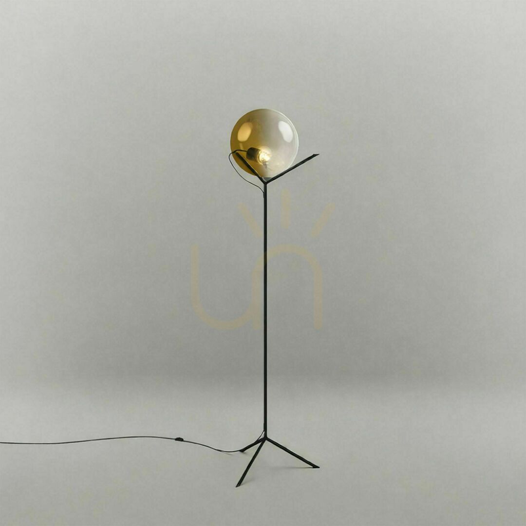 Jelölje be s.luce Orb állólámpa üveggömb 50 cm átlátszó E27, modern s.luce Orb állólámpa üveggömb 50 cm átlátszó E27, modern