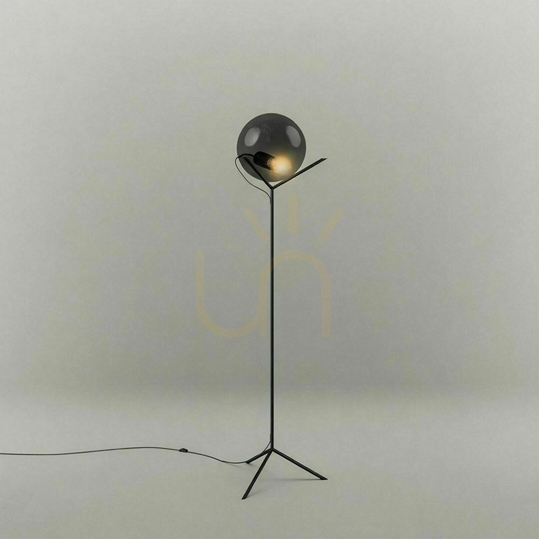 Kijelző s.luce Orb állólámpa üveggömb 50 cm átlátszó E27, modern s.luce Orb állólámpa üveggömb 50 cm átlátszó E27, modern