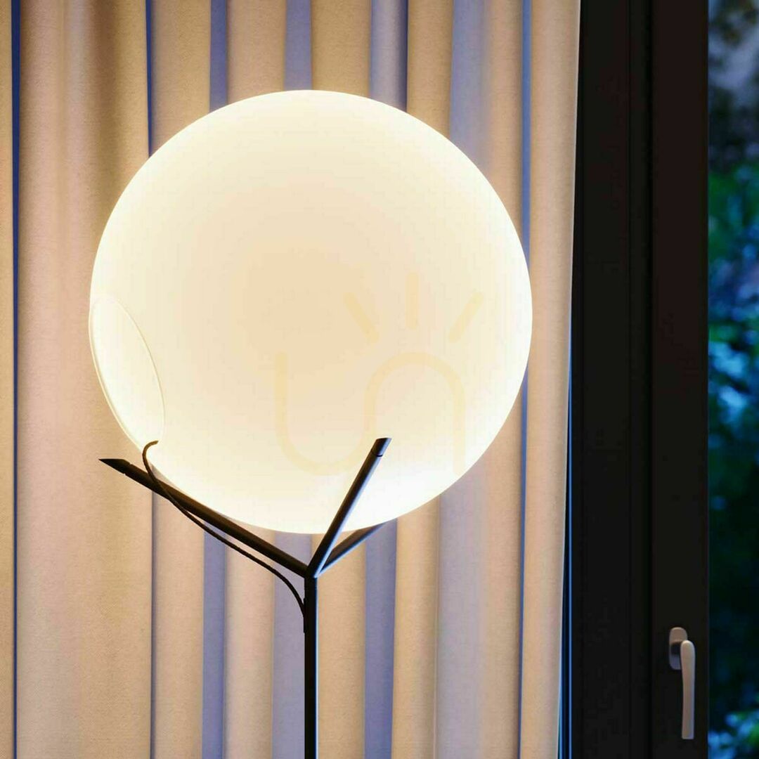 Előadás s.luce Orb Poseidon barna üveggömb állólámpa 175 cm s.luce Orb Poseidon barna üveggömb állólámpa 175 cm