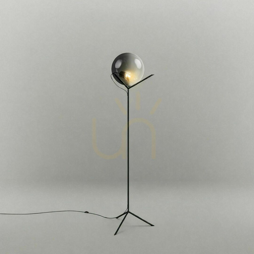 Előadás s.luce Orb Poseidon barna üveggömb állólámpa 175 cm s.luce Orb Poseidon barna üveggömb állólámpa 175 cm