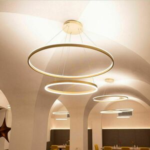 Függőlámpa s.luce Ring LED gyűrű aranysárga 2 lámpás, középpontos, dimmelhető 0 Függőlámpa s.luce Ring LED gyűrű aranysárga 2 lámpás, középpontos, dimmelhető small 0
