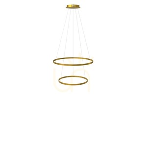 s.luce Ring koncentrikus LED függőlámpa, aranyszínű, 80/60 cm small 15