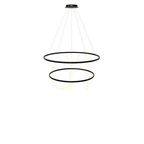 Jelölje be Függőlámpa s.luce Ring LED gyűrűs fekete 2 lámpás középpontos