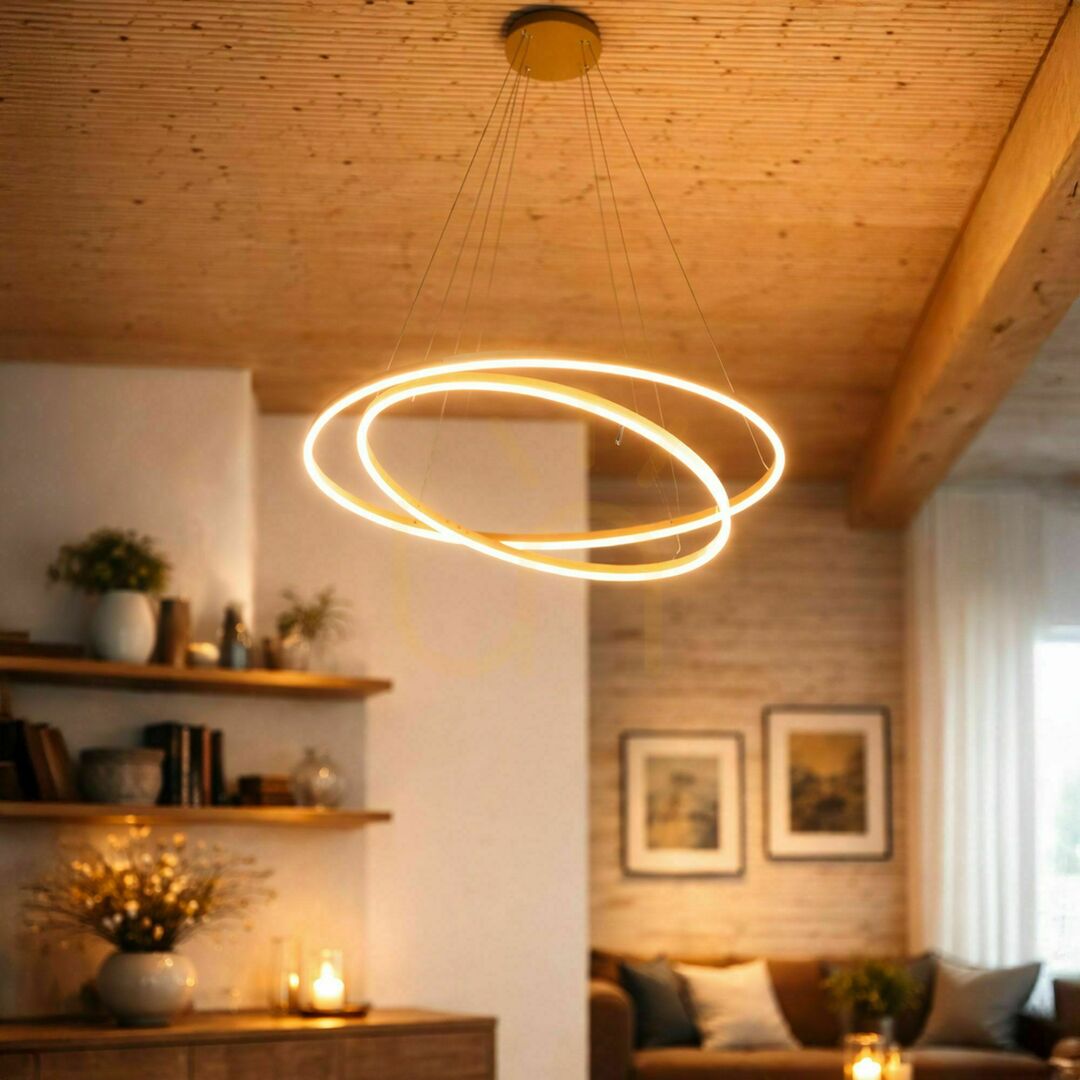 Előnézet Függőlámpa s.luce Ring LED gyűrű fekete 2 lámpás 60/40 cm középpontos Függőlámpa s.luce Ring LED gyűrű fekete 2 lámpás 60/40 cm középpontos