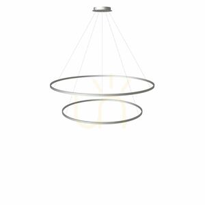 Függőlámpa s.luce Ring LED gyűrűs 2 lámpás ezüst 80/60 cm modern 11 Függőlámpa s.luce Ring LED gyűrűs 2 lámpás ezüst 80/60 cm modern small 11