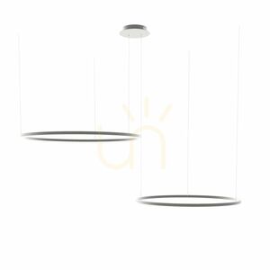 Függőlámpa s.luce Ring LED 2 fényű fehér kerek excentrikus small 13