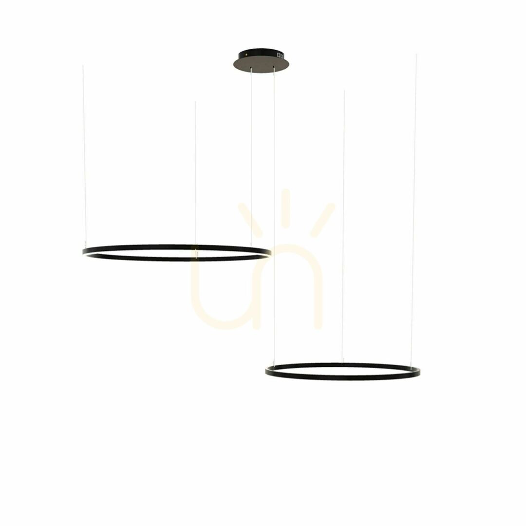 Előadás s.luce Ring LED 2-fényes excentrikus függőlámpa aranysárga Ø60/40 cm s.luce Ring LED 2-fényes excentrikus függőlámpa aranysárga Ø60/40 cm