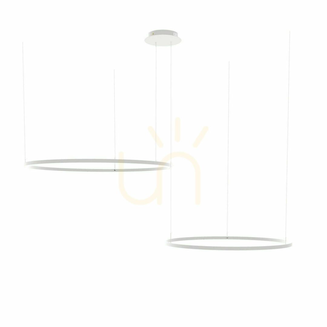 Kilátás Függőlámpa s.luce Ring LED 2-ágú ezüst kerek állítható magasságú dimmelhető Függőlámpa s.luce Ring LED 2-ágú ezüst kerek állítható magasságú dimmelhető