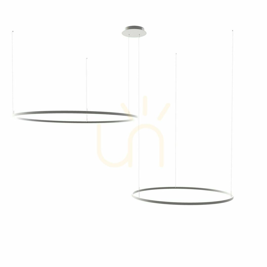Előadás Függőlámpa s.luce Ring LED 2-ágú ezüst kerek állítható magasságú dimmelhető Függőlámpa s.luce Ring LED 2-ágú ezüst kerek állítható magasságú dimmelhető