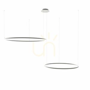 Függőlámpa s.luce Ring LED 2-lámpás fekete, állítható, excentrikus small 9