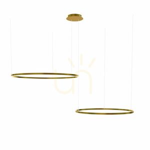 Függőlámpa s.luce Ring LED 2-lámpás fekete kerek modern dimmelhető small 12